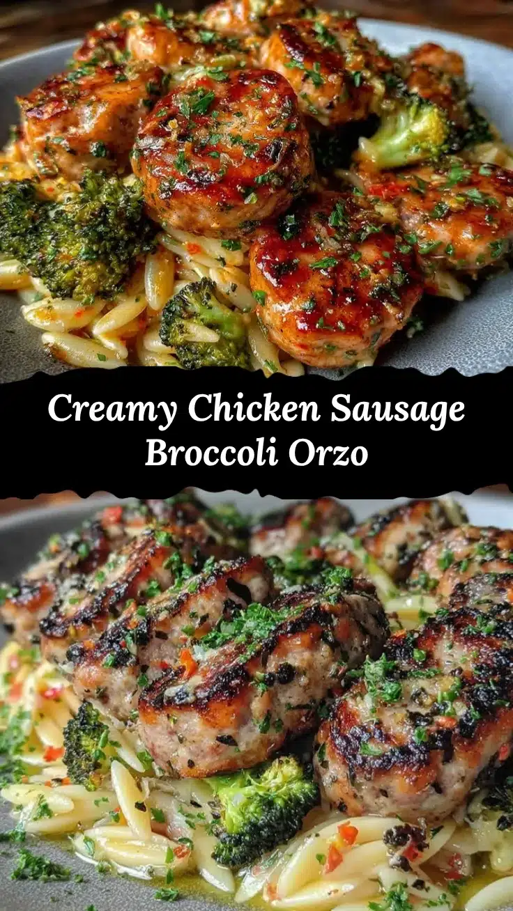 healthy chicken sausage orzo recipe
