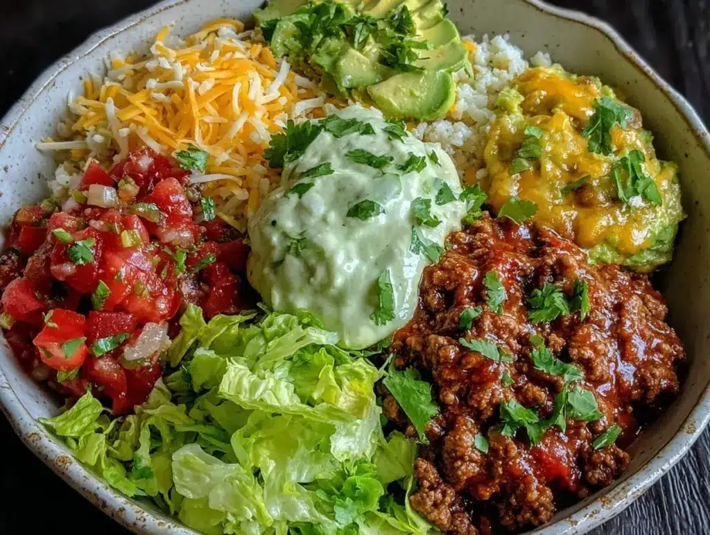 keto burrito bowl - featured image