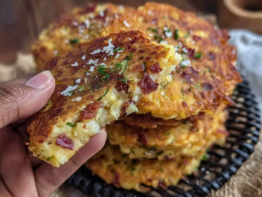 loaded cabbage pancakes - featured image