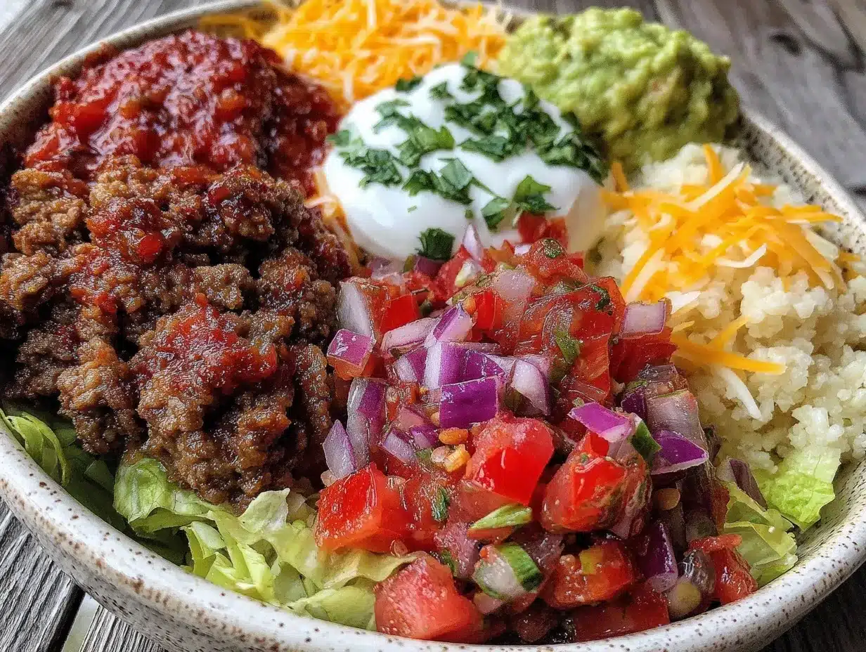 low carb burrito bowl preparation steps