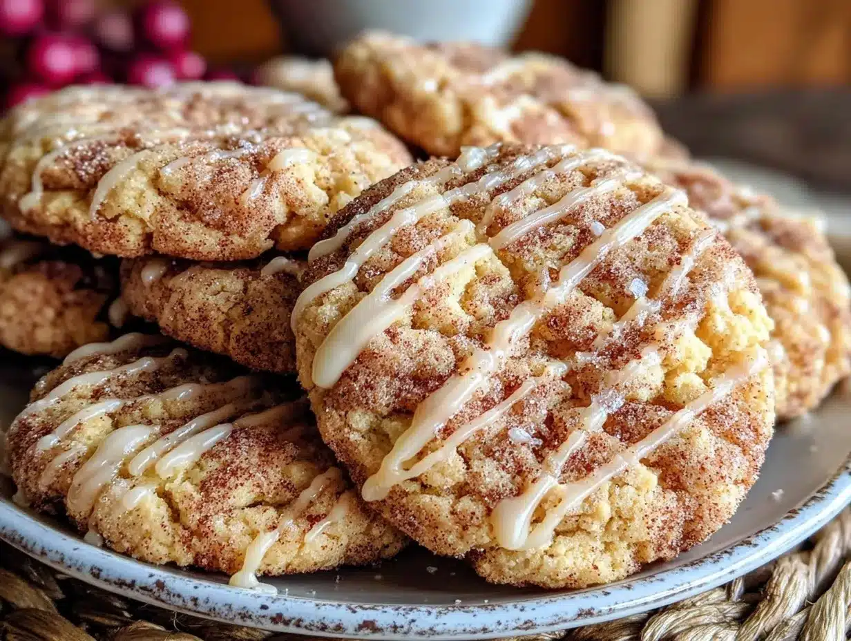 maple glazed apple cider snickerdoodles preparation steps
