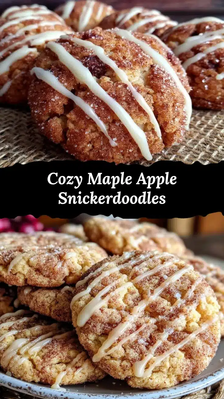 maple glazed apple cider snickerdoodles recipe