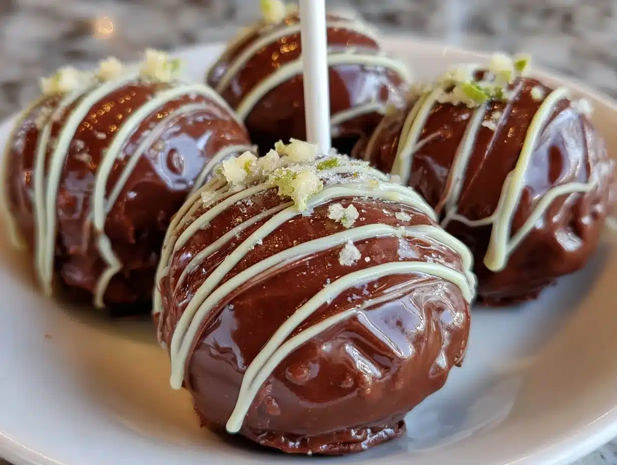 mint chocolate chip cake pops preparation steps