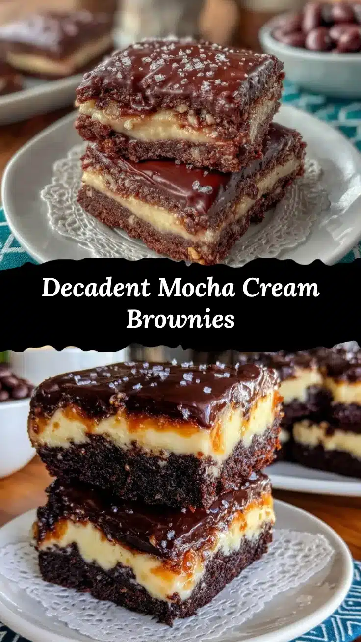 mocha cream layer brownies recipe