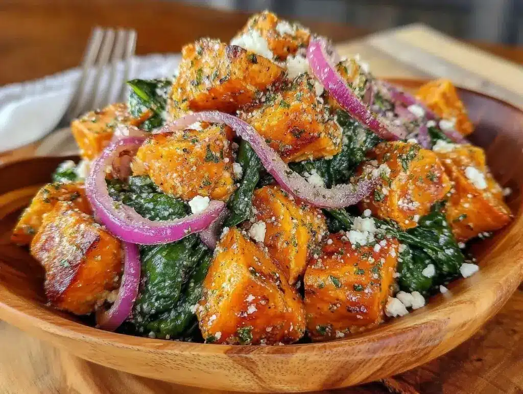 roasted sweet potato salad - featured image