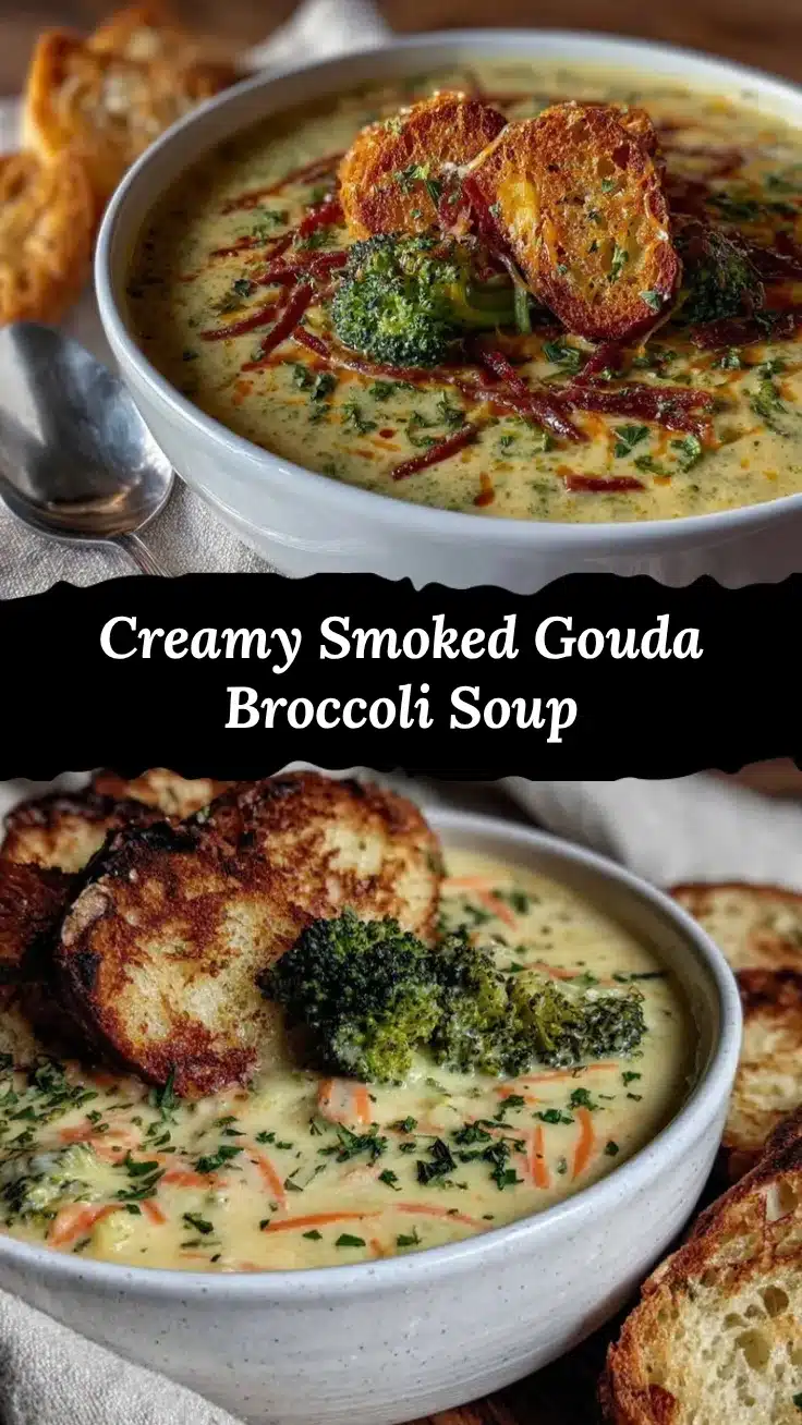 smoked Gouda broccoli soup recipe