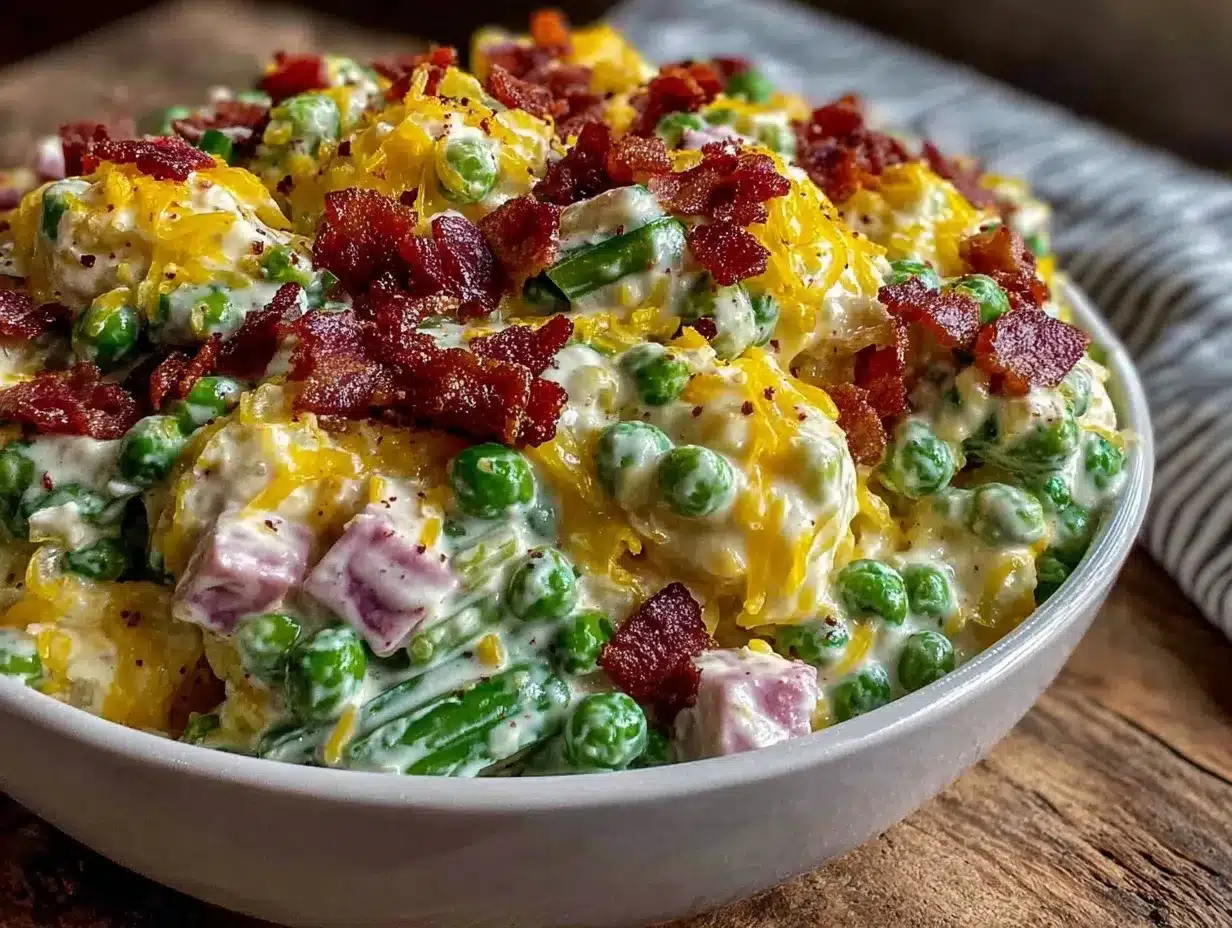 Southern pea salad preparation steps