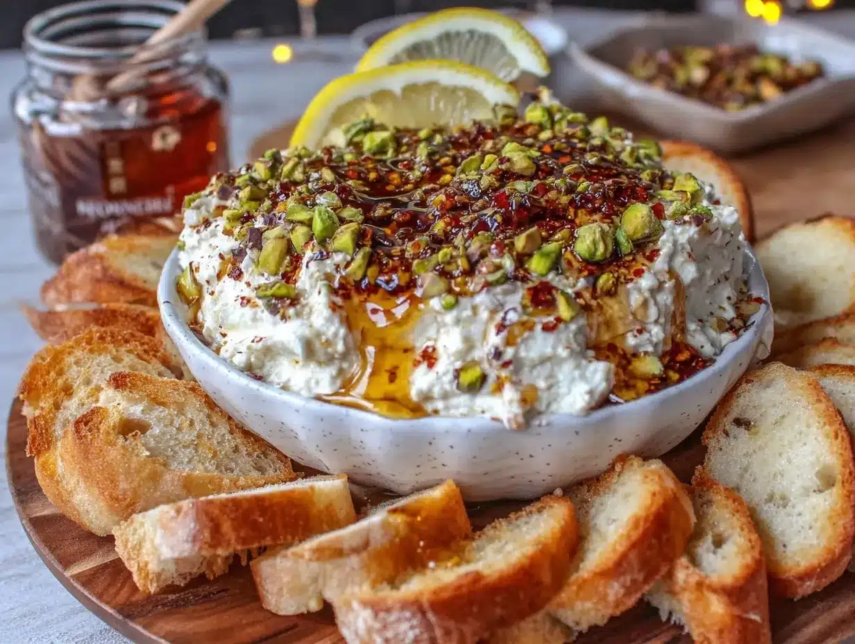 spicy whipped feta dip preparation steps