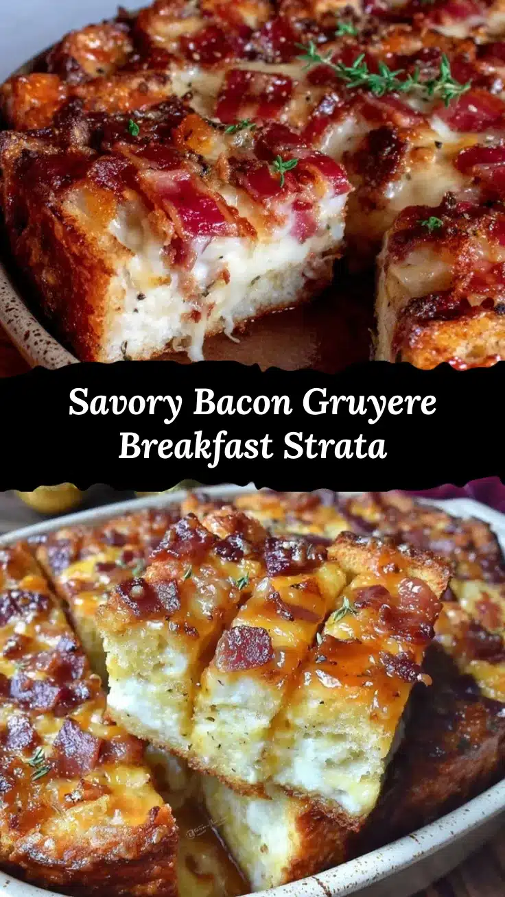 bacon and gruyere breakfast strata recipe