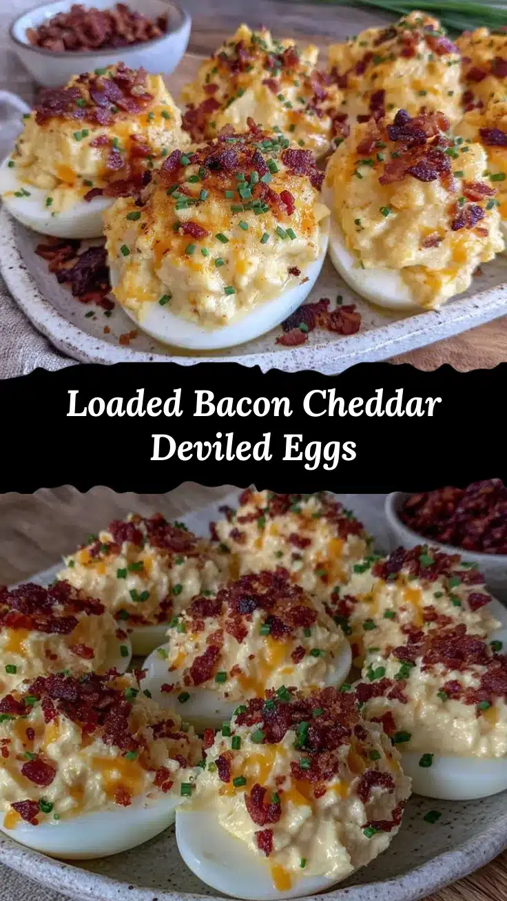 bacon cheddar deviled eggs recipe