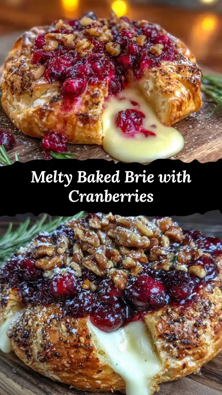 baked brie with cranberry and walnuts recipe