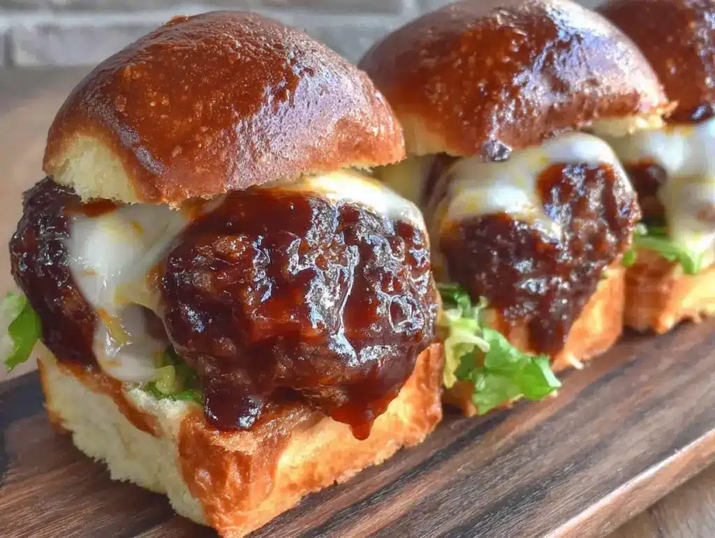 BBQ meatball sliders - featured image
