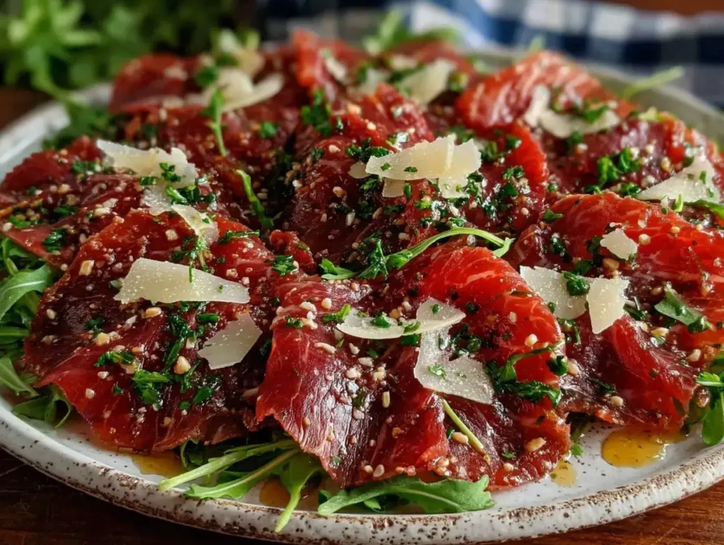 beef carpaccio recipe - featured image
