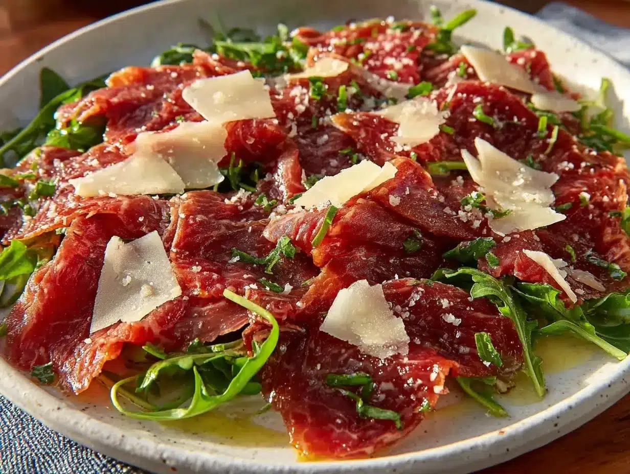 beef carpaccio recipe preparation steps