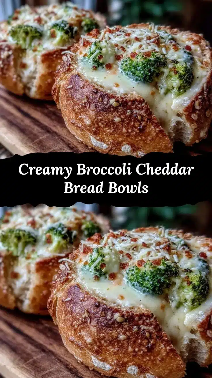 broccoli cheddar soup in bread bowls recipe