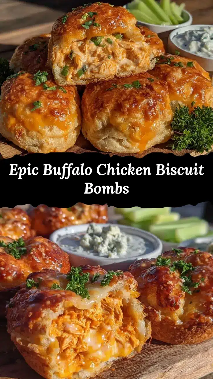 buffalo chicken biscuit bombs recipe