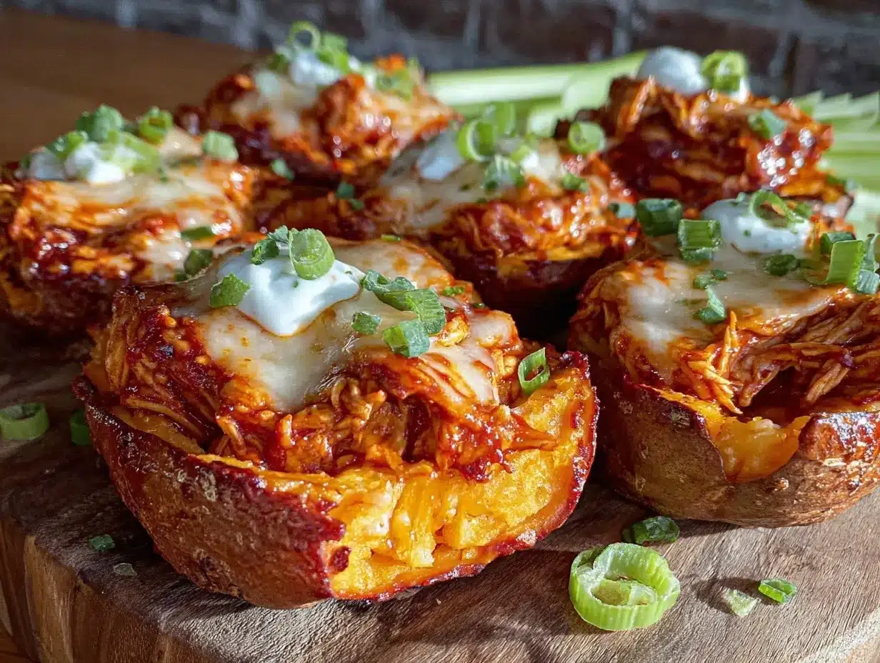 buffalo chicken sweet potato skins preparation steps