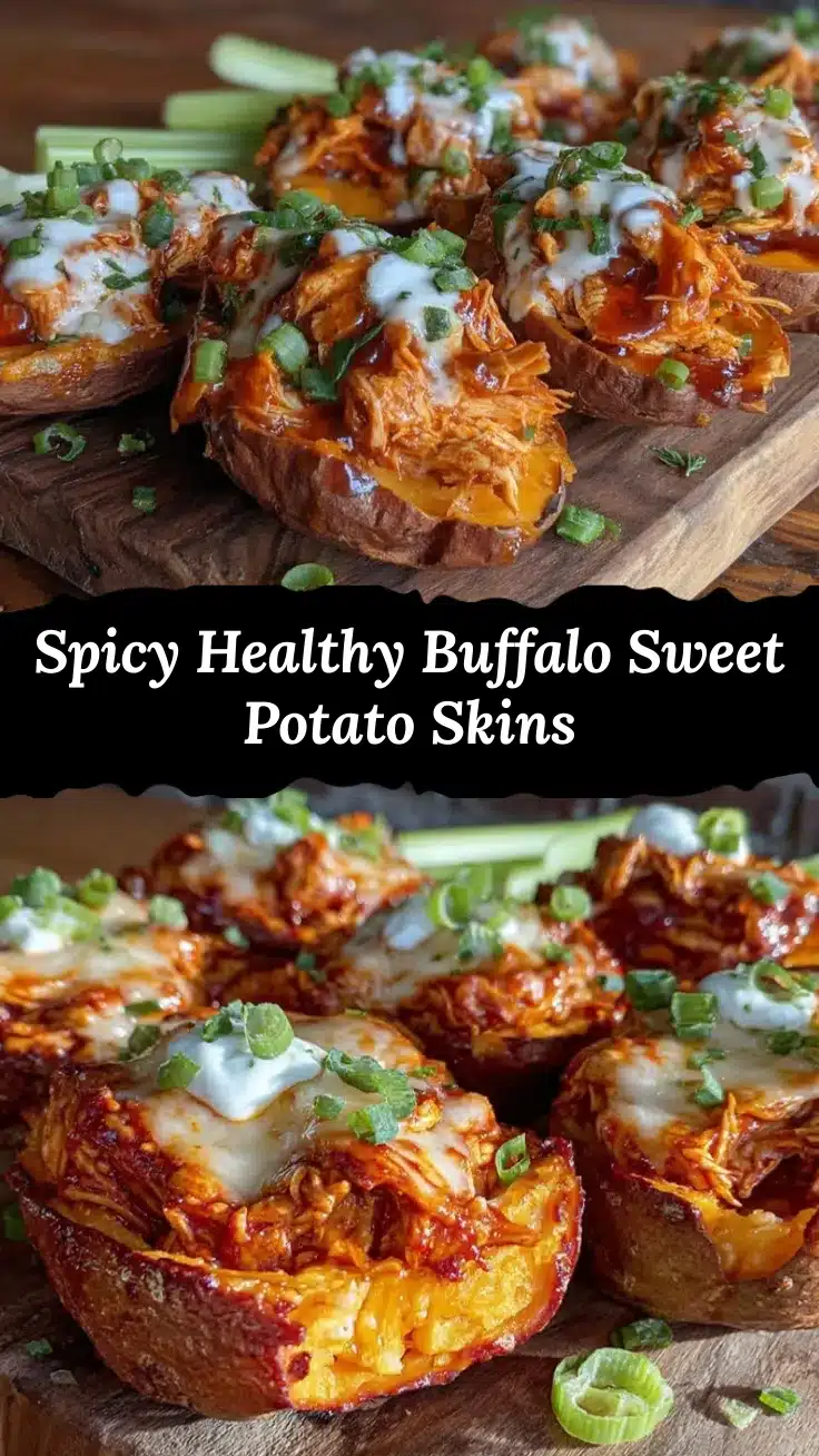 buffalo chicken sweet potato skins recipe