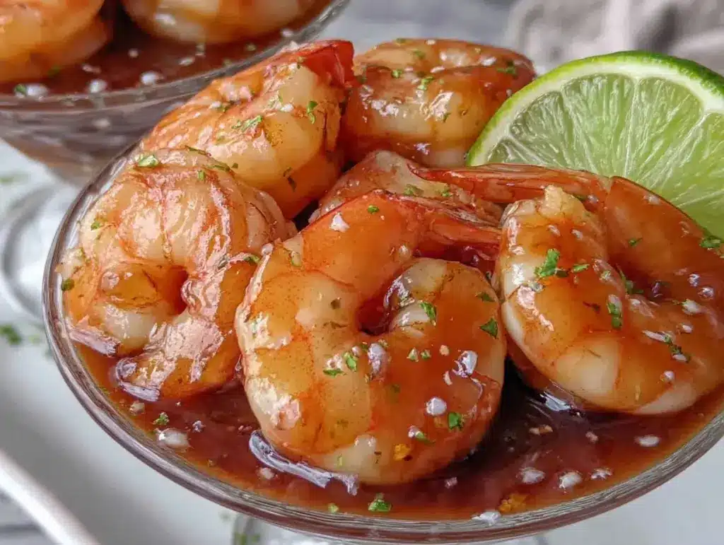 champagne shrimp cocktail - featured image