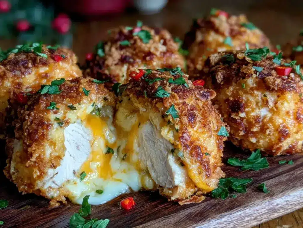 cheesy ranch chicken bombs - featured image