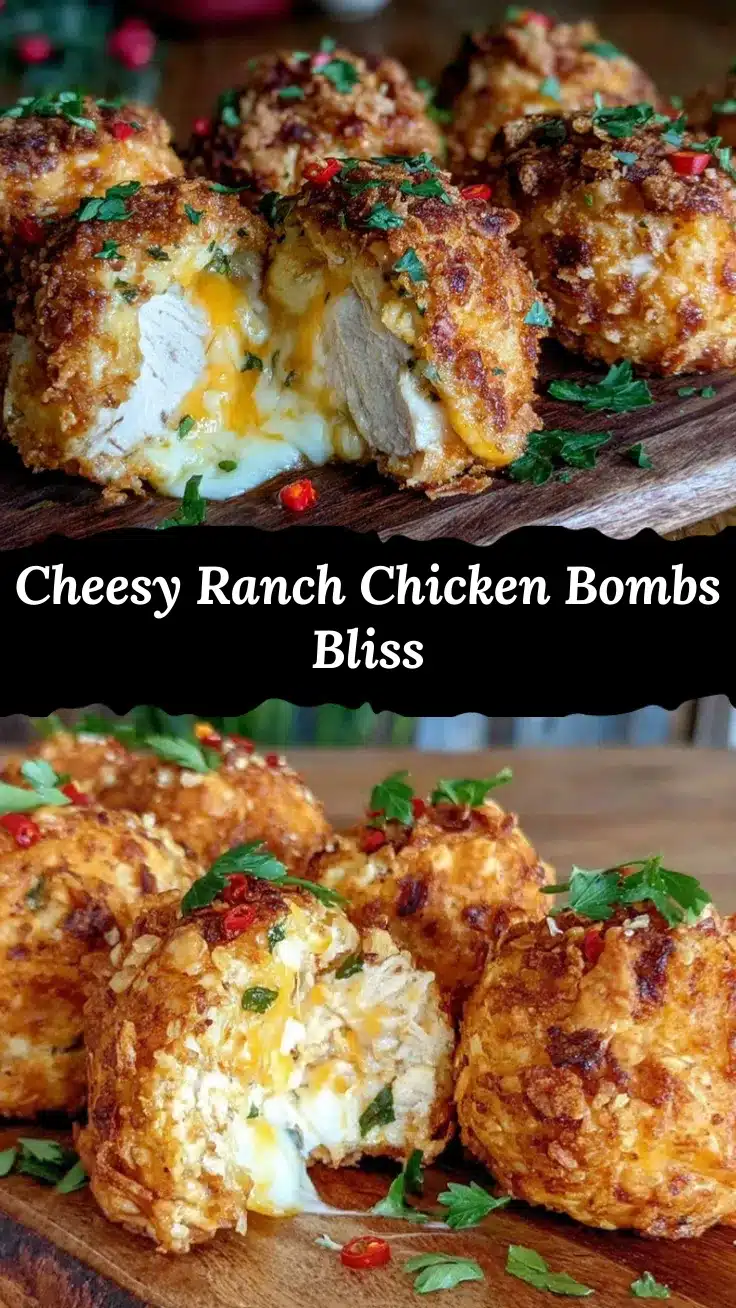 cheesy ranch chicken bombs recipe
