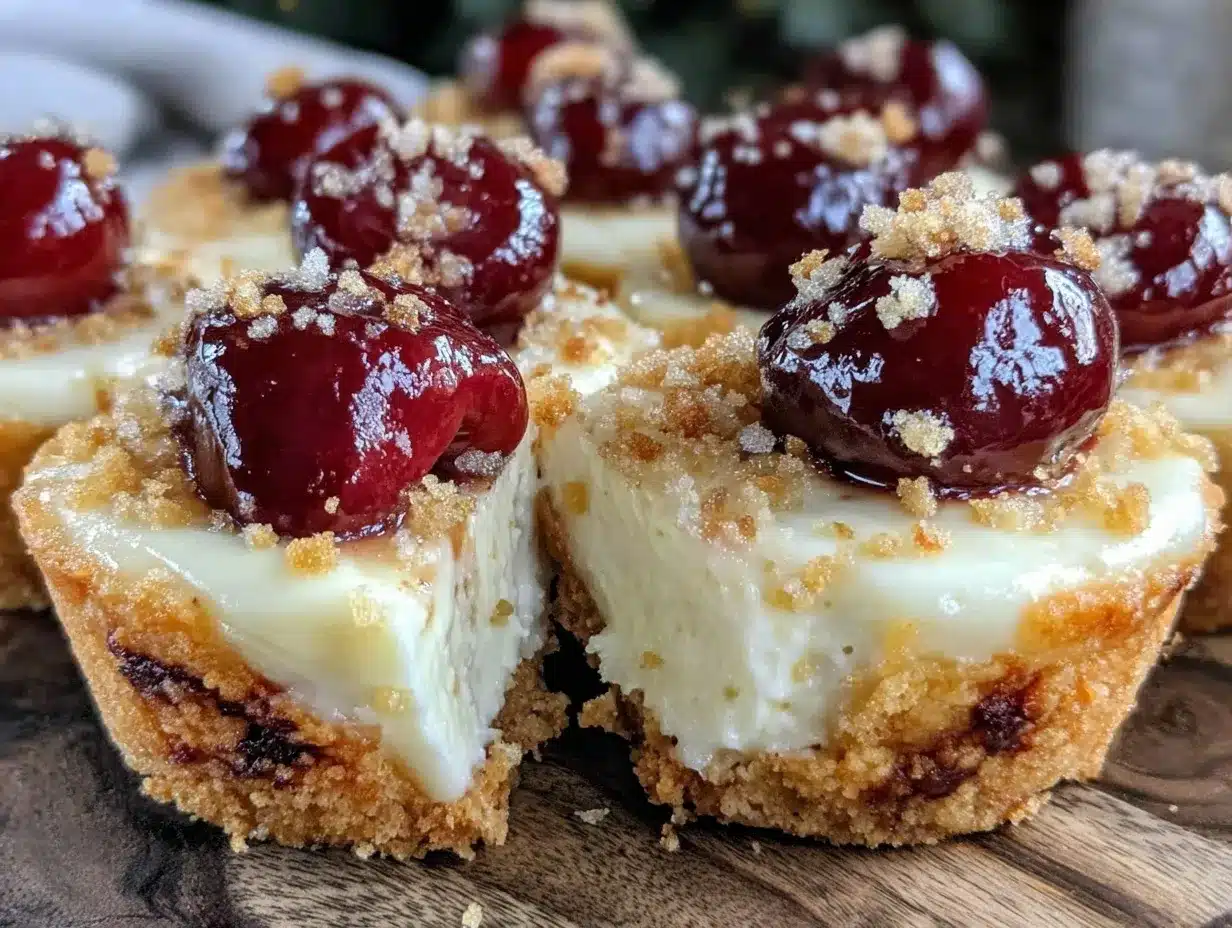 cherry cheesecake cookie cups preparation steps