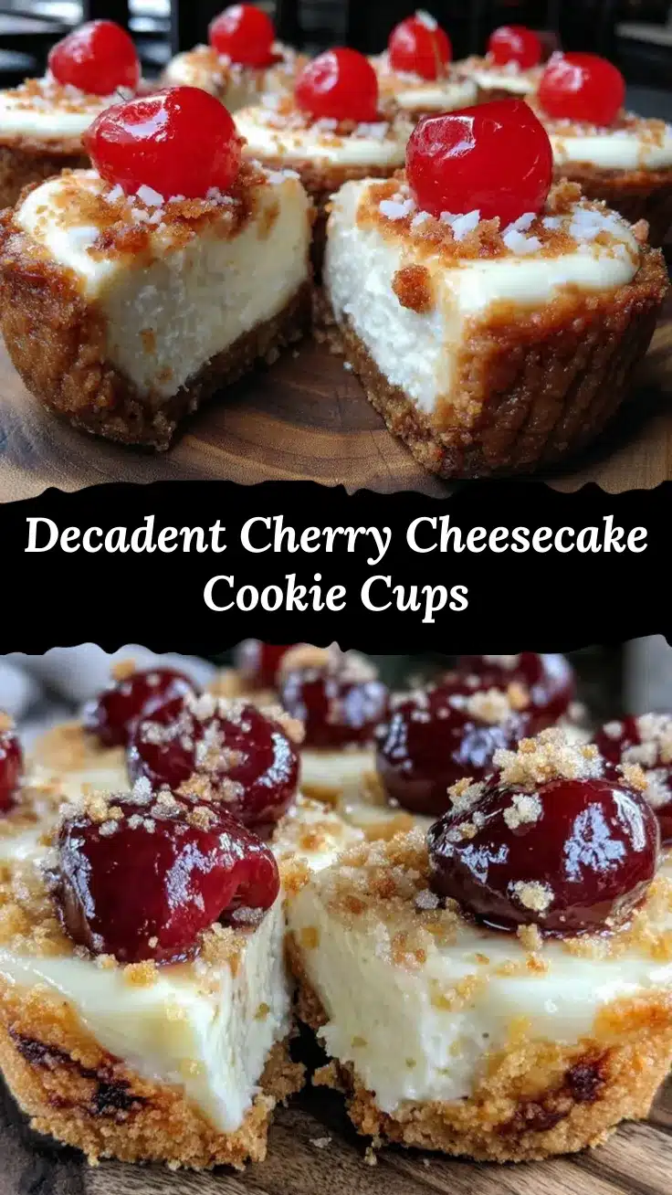 cherry cheesecake cookie cups recipe