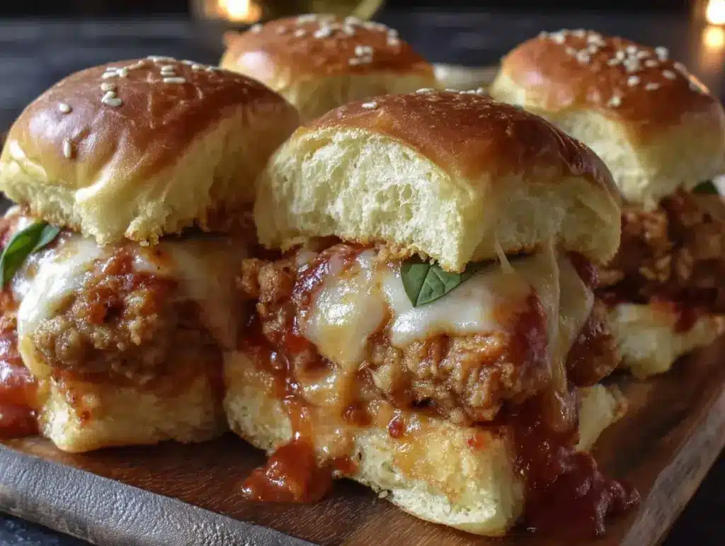 chicken parmesan sliders - featured image