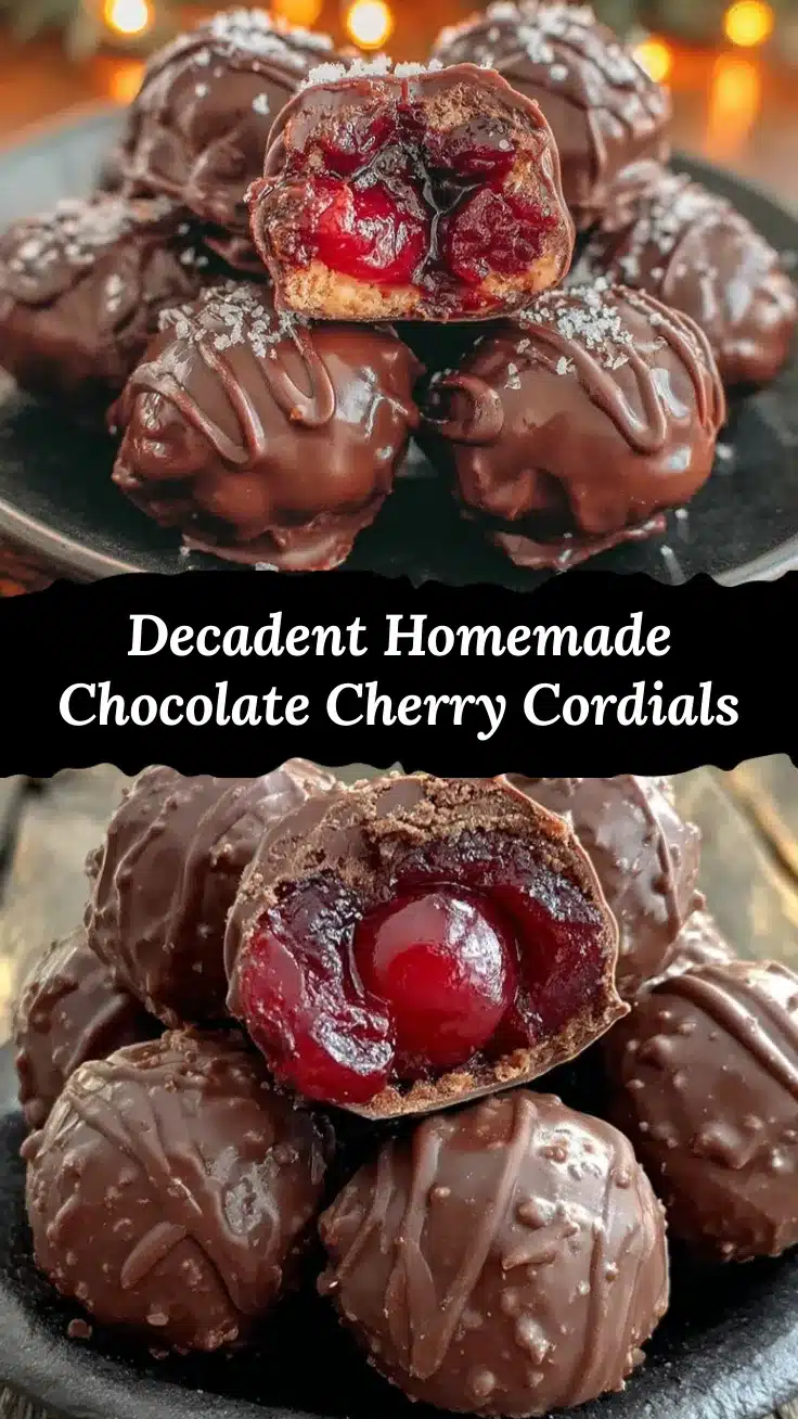 chocolate-covered cherry cordials recipe