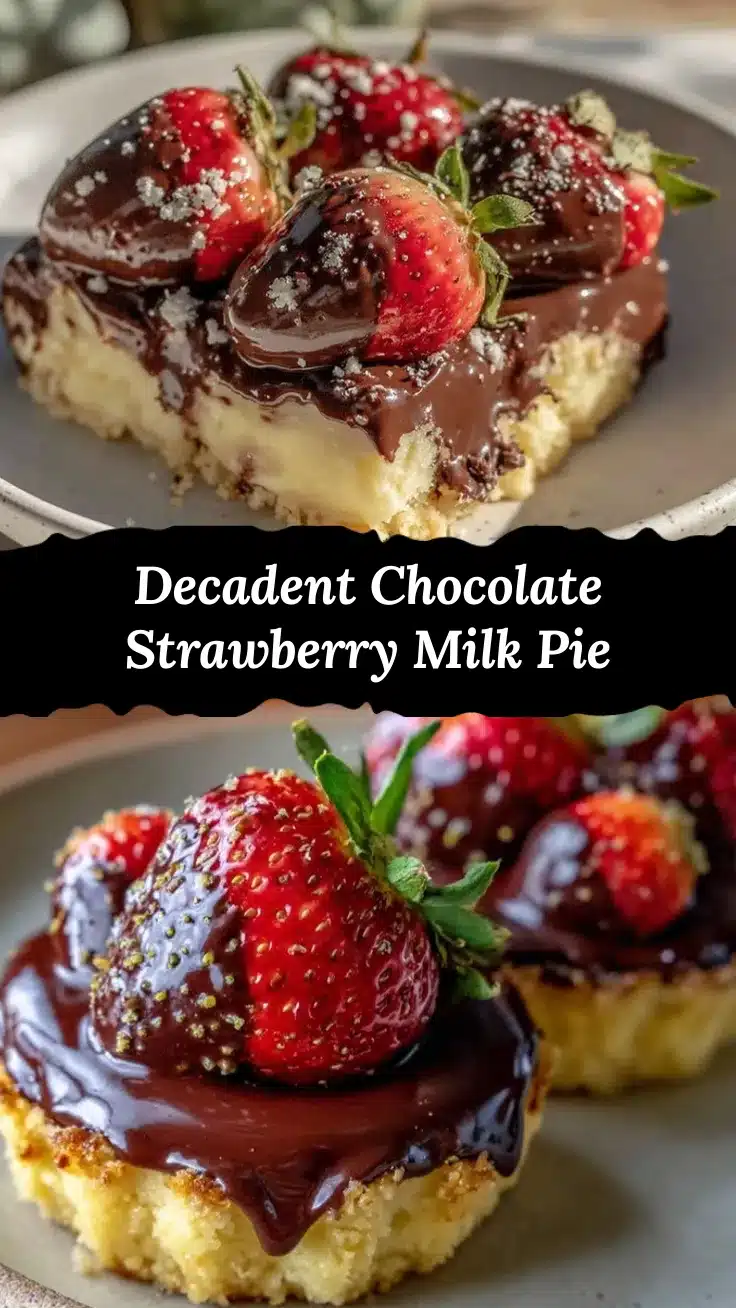 chocolate-covered strawberry milk pie recipe
