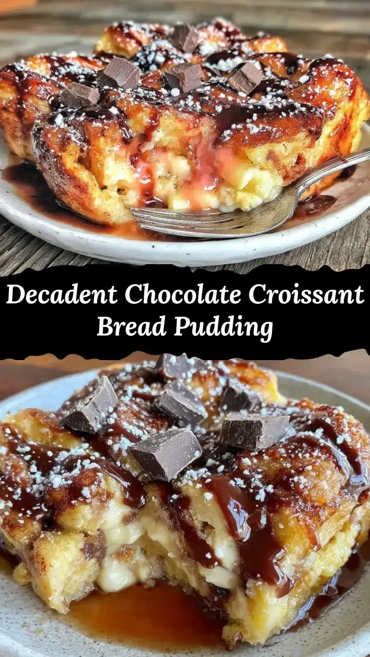 chocolate croissant bread pudding recipe