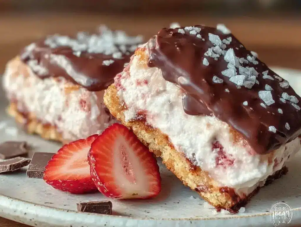 Chocolate-Dipped Strawberry Ice Cream Sandwiches - featured image