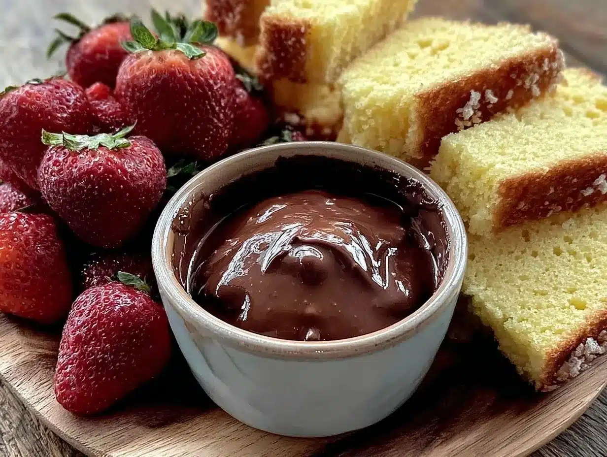 chocolate fondue recipe preparation steps
