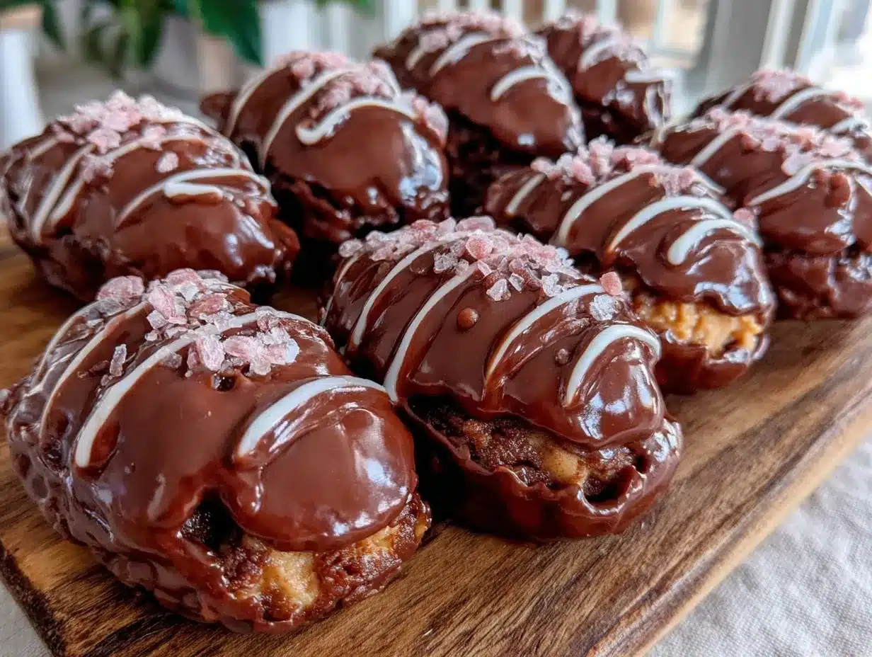chocolate peanut butter football rice krispie treats preparation steps