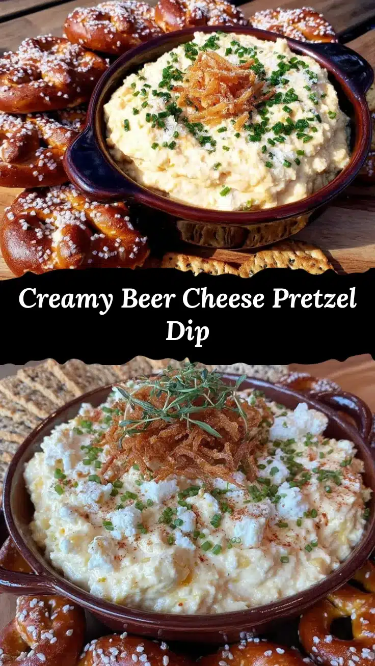 creamy beer cheese pretzel dip recipe