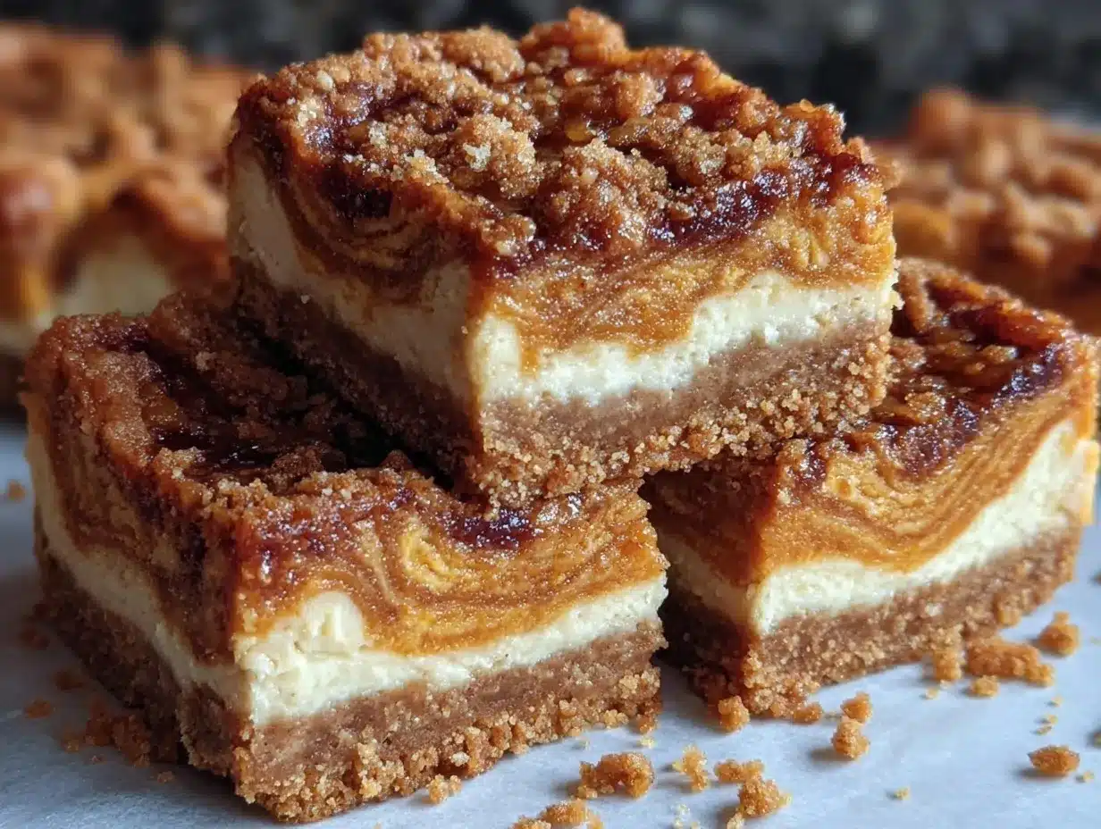 creamy pumpkin cheesecake bars preparation steps