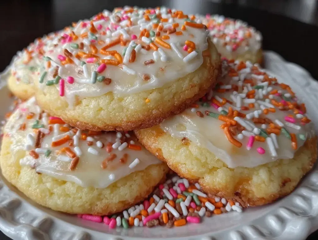 creamy soft sugar cookies - featured image