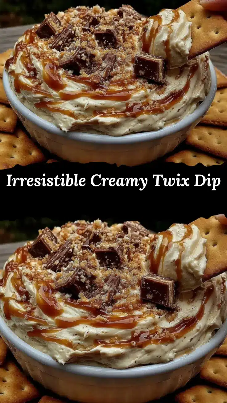 creamy Twix dip recipe
