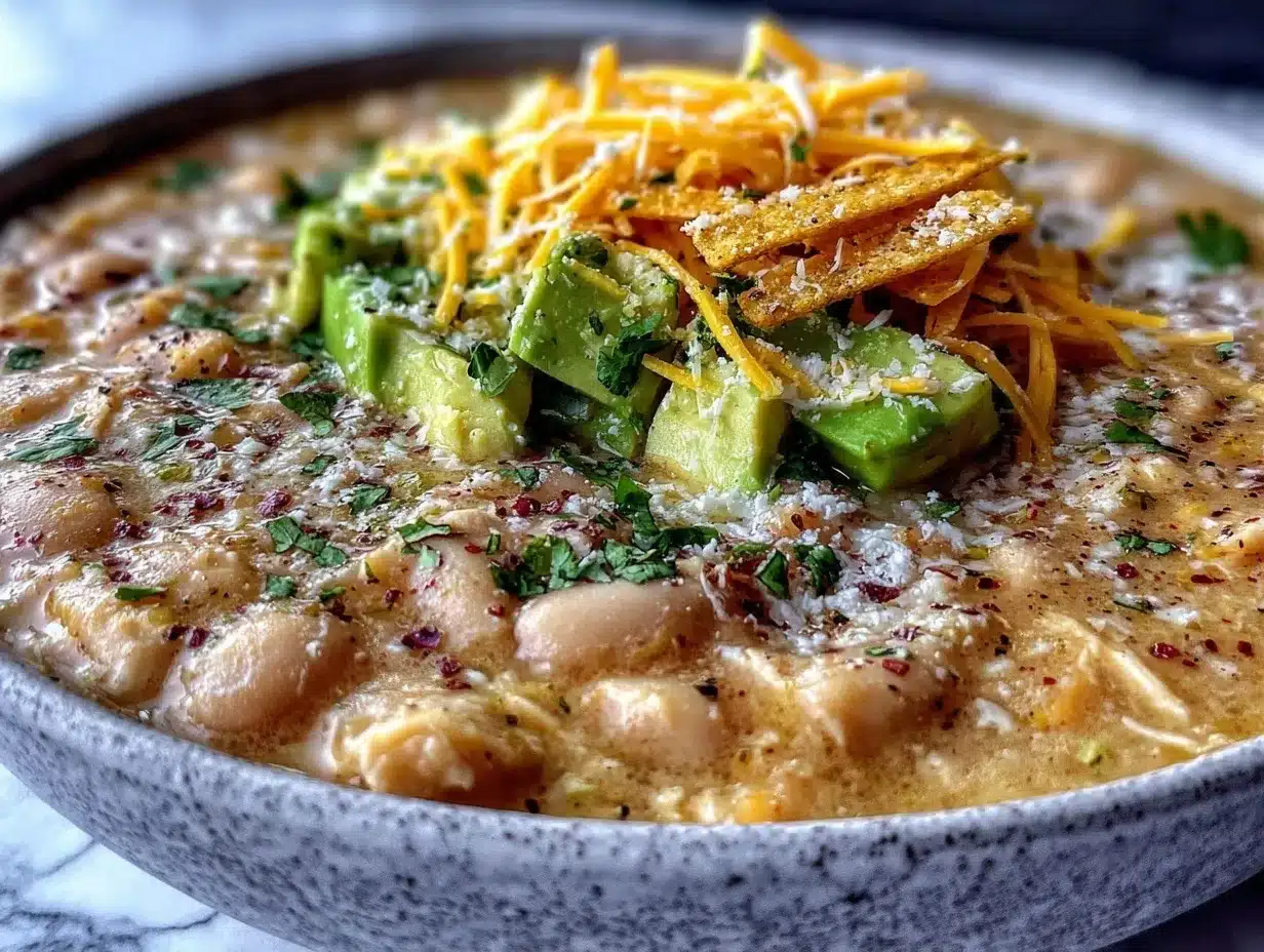 creamy white chicken chili instant pot preparation steps