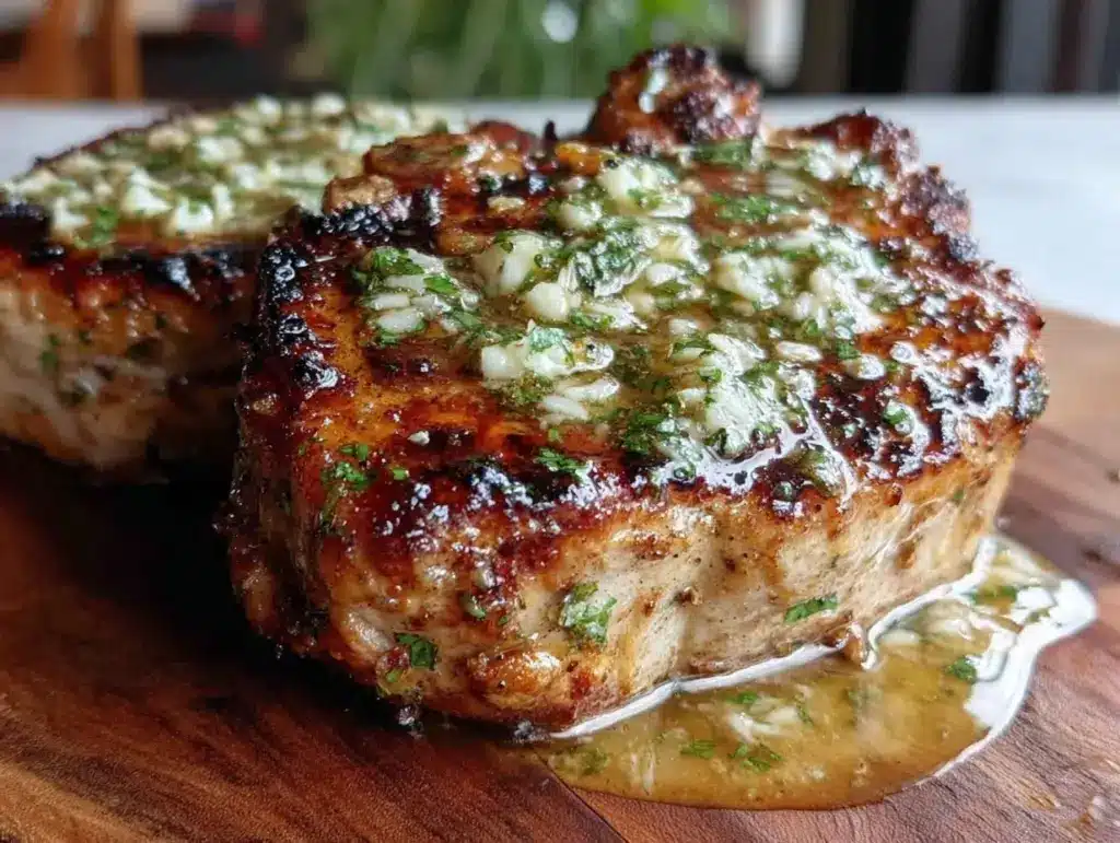 crispy air fryer pork chops - featured image
