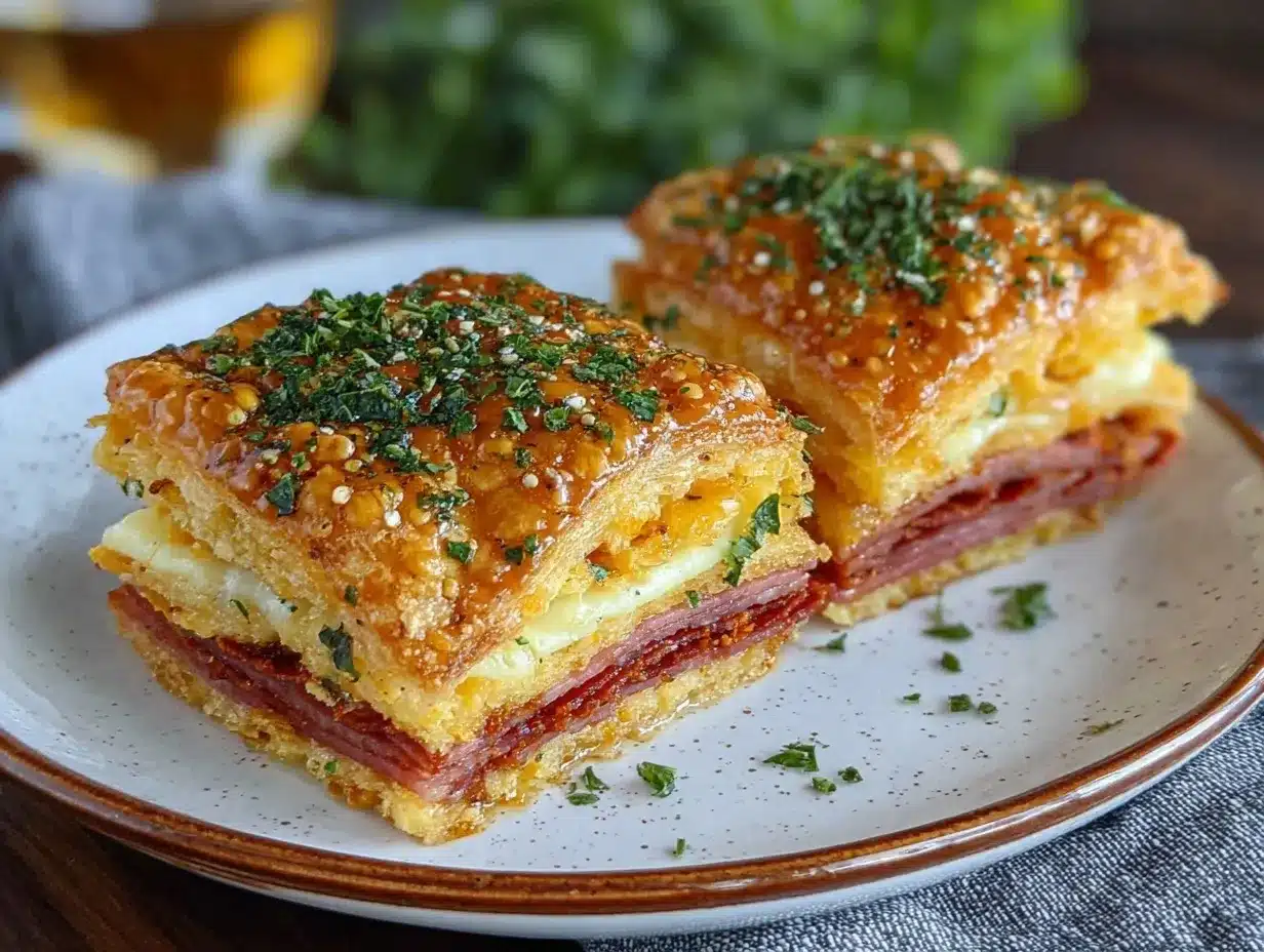 crispy antipasto squares preparation steps