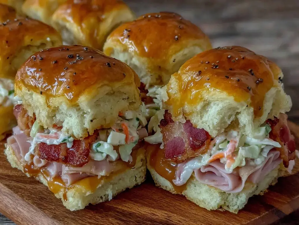crispy baked club sliders - featured image