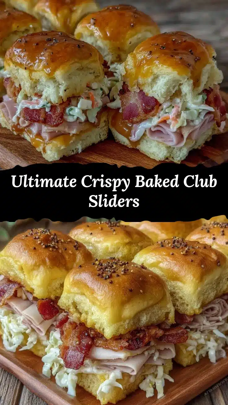 crispy baked club sliders recipe