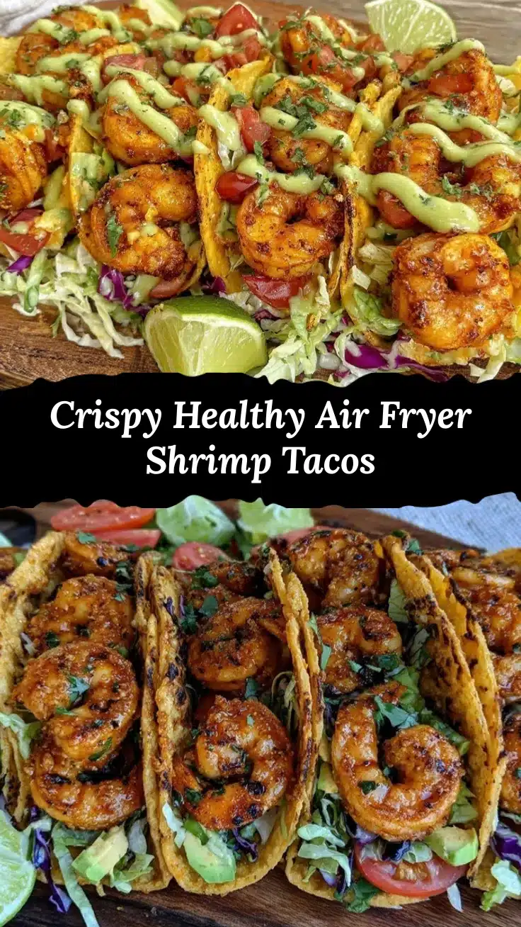 crispy healthy air fryer shrimp tacos recipe