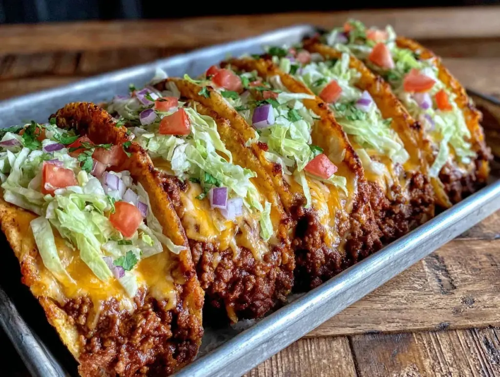 crispy oven-baked cheesy tacos - featured image