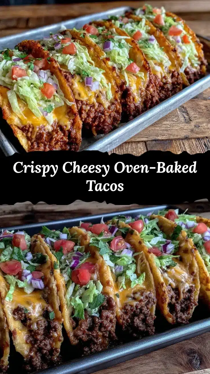 crispy oven-baked cheesy tacos recipe
