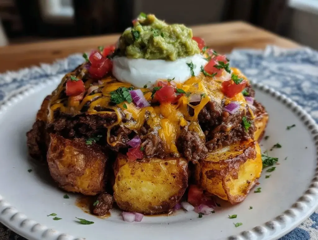 crispy taco potatoes - featured image