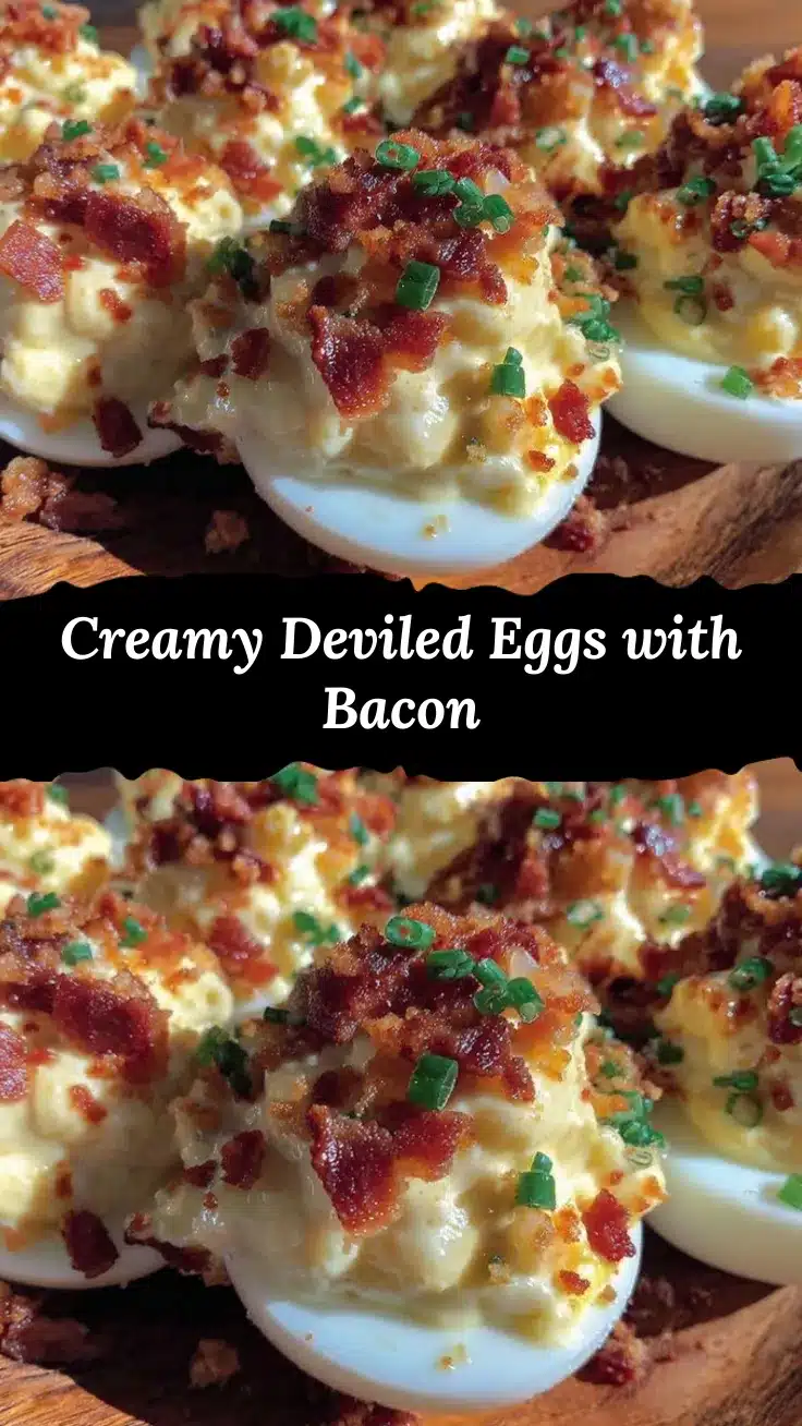 deviled eggs with bacon and chives recipe