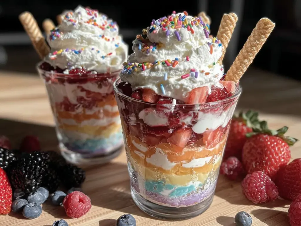 dr seuss rainbow breakfast parfait - featured image