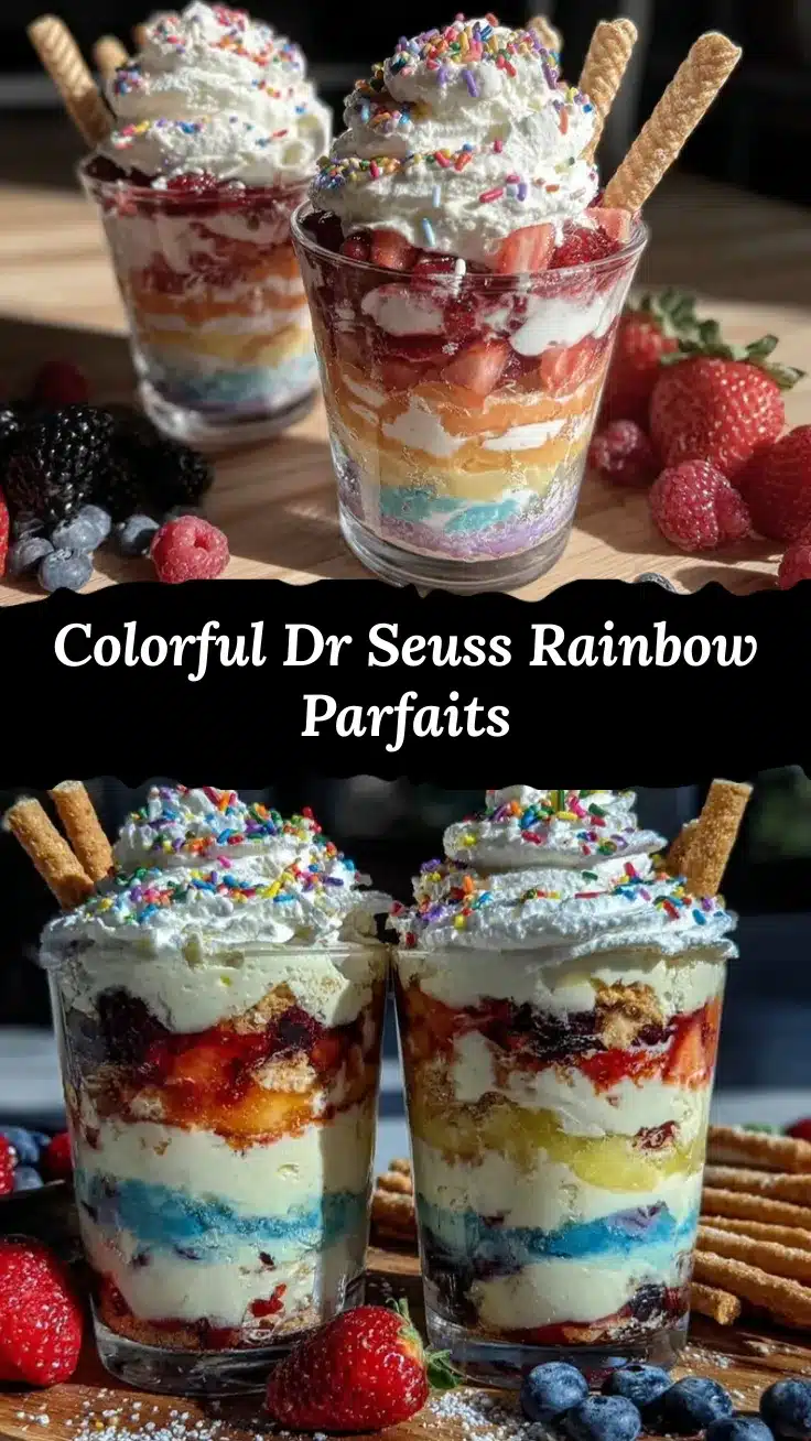 dr seuss rainbow breakfast parfait recipe